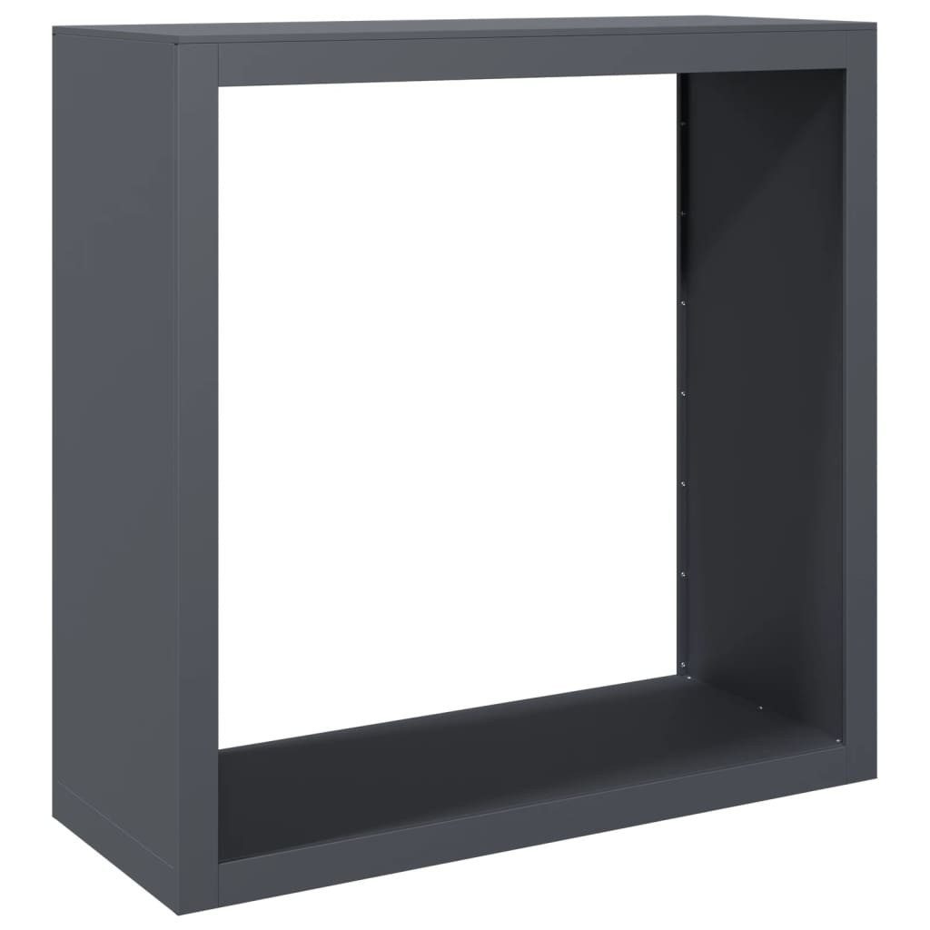 vidaXL Kaminholzregal Brennholzregal Anthrazit 100x40x100 cm Stahl