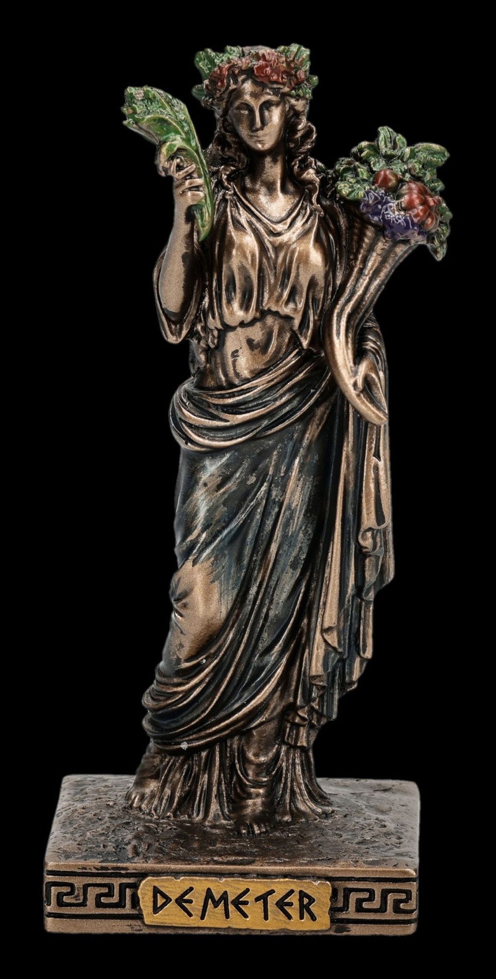 Figuren Shop GmbH Dekofigur Demeter Figur – Göttin der Fruchtbarkeit Miniatur Statue 9 cm Deko