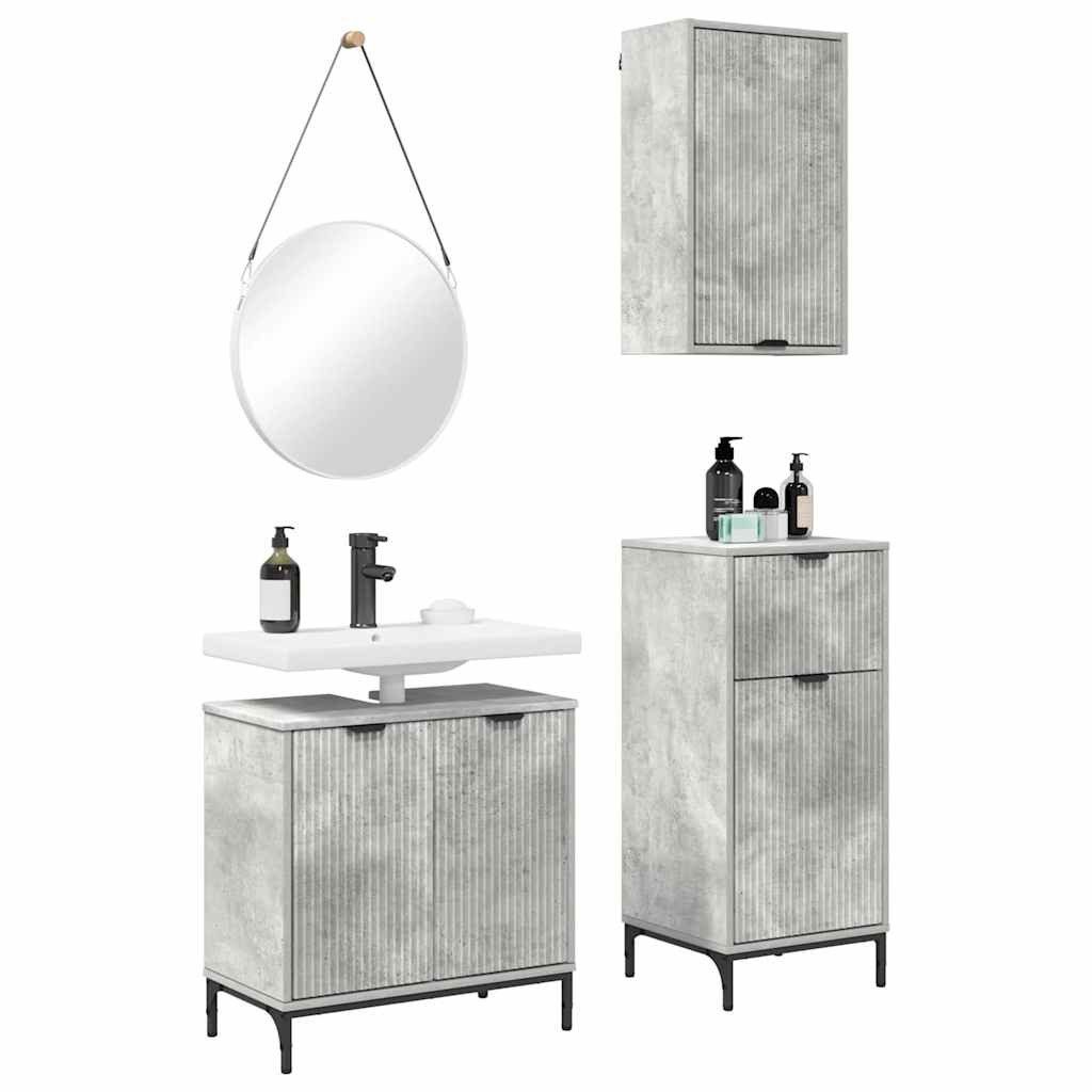vidaXL Badezimmer-Set Badezimmermöbel Set mit Regal günstig online kaufen