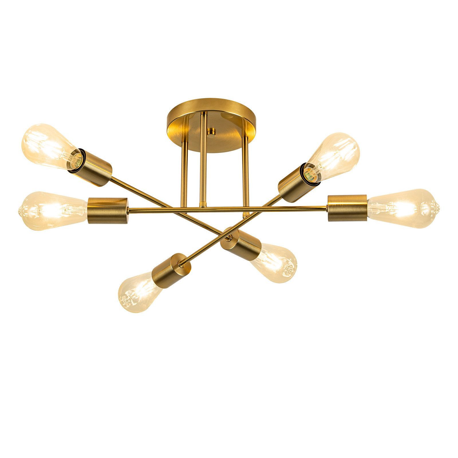 ZMH Deckenleuchte Deckenlampe Vintage Wohnzimmer E27, LED wechselbar, Warmw günstig online kaufen