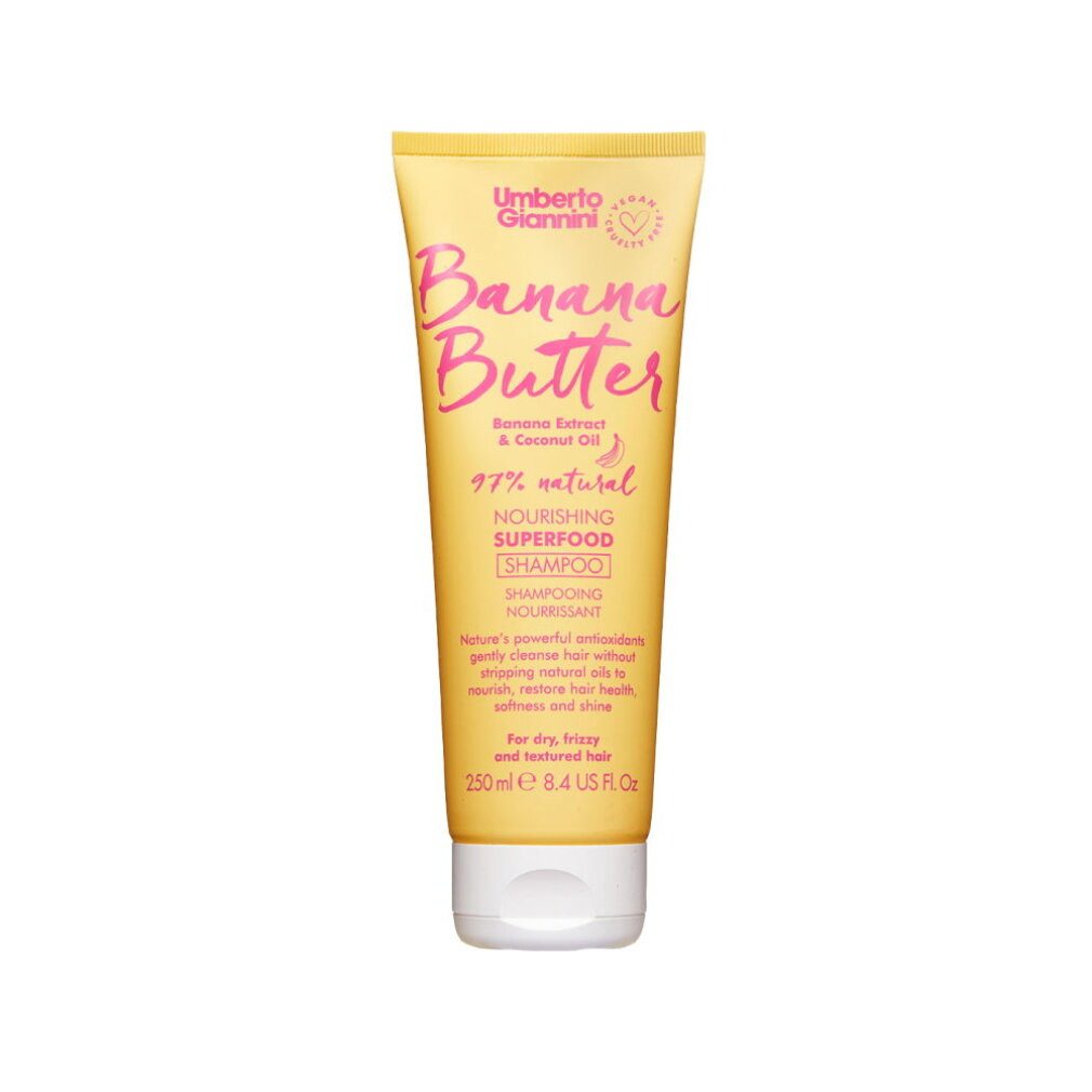Umberto Giannini Haarpflege-Set Bananenbutter, vegan, tierversuchsfrei Haarshampoo