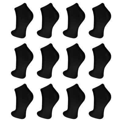 TEXEMP Sneakersocken 12, 24, 36 Paar Sneaker Socken Herren Damen Baumwolle Sport Füßlinge (Packung, 24-Paar) Robust & Langlebig