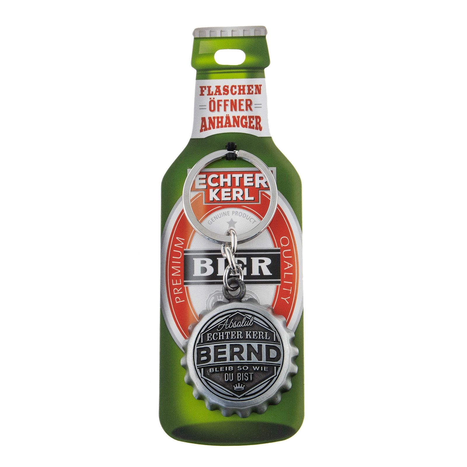 HTI-Living Flaschenöffner Echter Kerl Flaschenöffner Bernd (Stück, 1-tlg., 1 Flaschenöffner), Geschenkidee