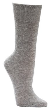 FussFreunde Basicsocken 6 Paar Baumwoll-Socken mit breitem Komfort Piqué-Bund