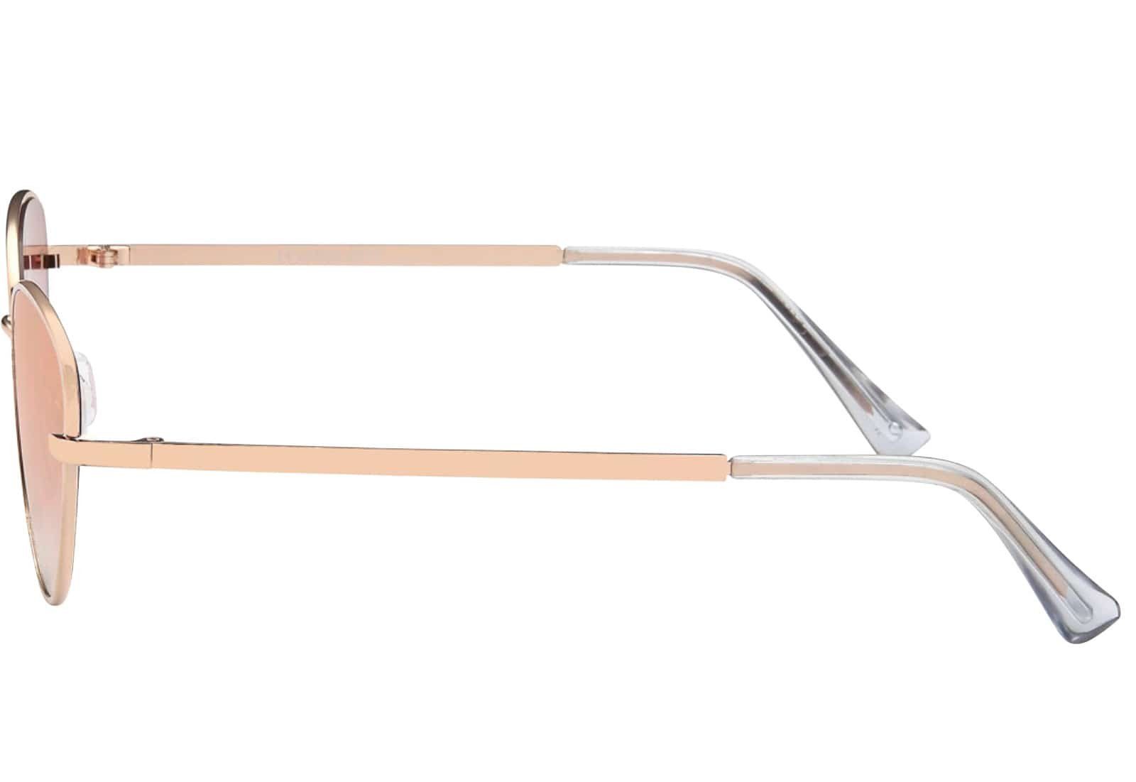 BEZLIT Eyewear Retrosonnenbrille Damen Sonnenbrille Rundglas (1-St) mit gelb-rosa verspiegelt dunkle gläser