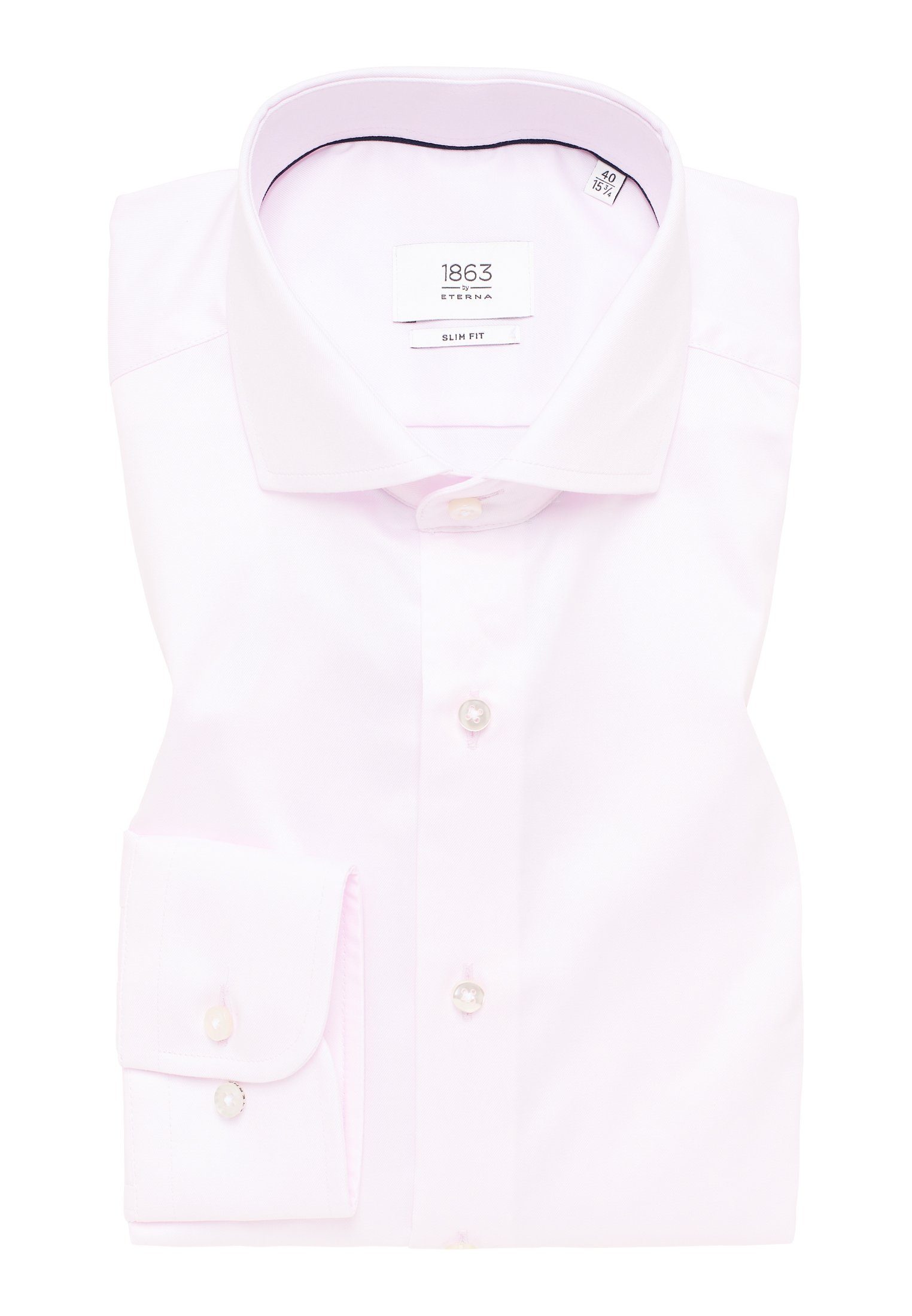 Eterna Langarmhemd SLIM FIT rosa