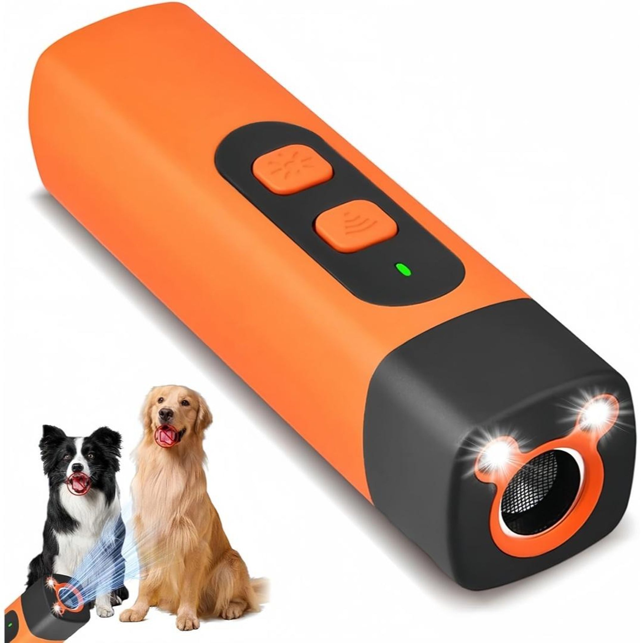 FELIXLEO LED Taschenlampe Ultraschall Hundeabwehr,wiederaufladbar, LED-Taschenlampe,3 Frequenzen (1-St)
