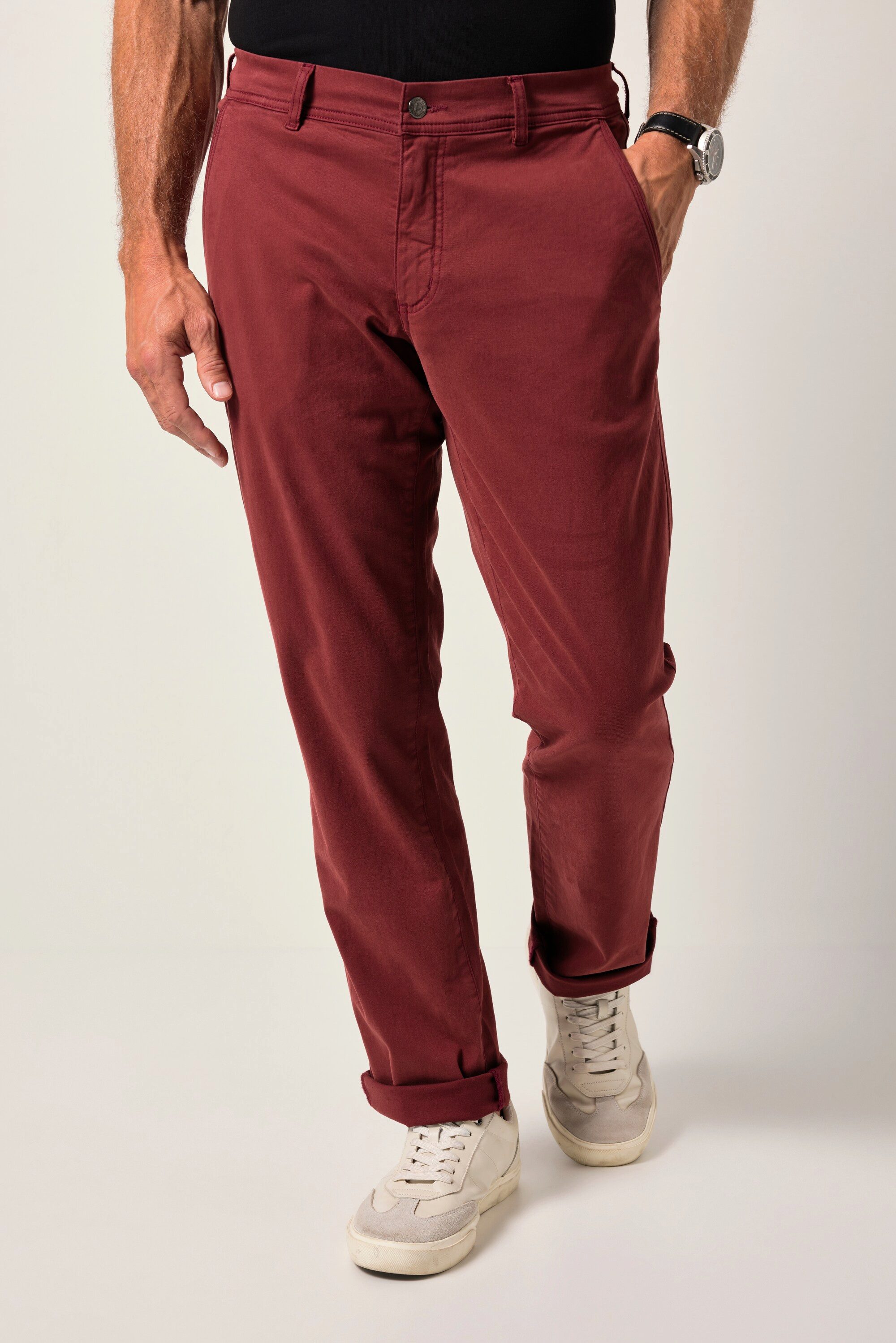 Boston Park Chinohose Chino Hose FLEXLASTIC® Bauchfit Regular Fit