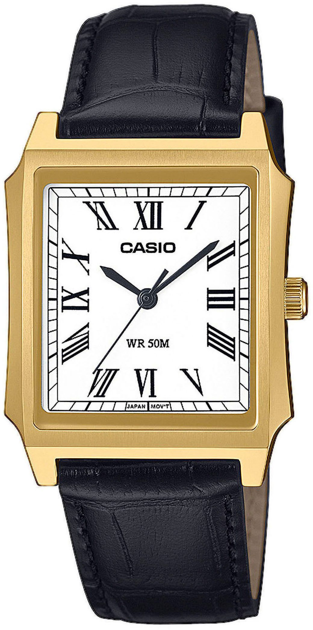 CASIO TIMELESS COLLECTION Quarzuhr MTP-B190GL-7BVEF, Armbanduhr, Damenuhr, Herrenuhr, Lederarmband, analog