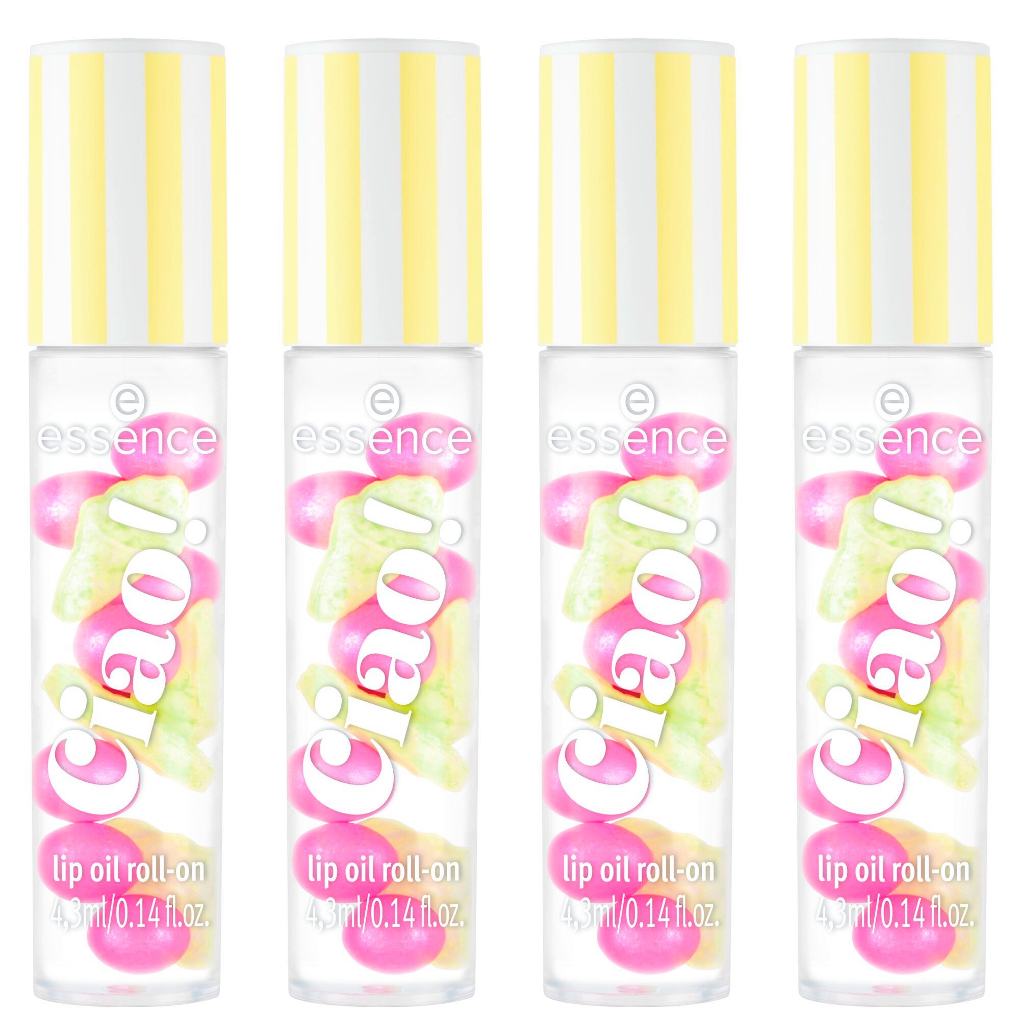 Essence Lipgloss Ciao! lip oil roll-on, 4-tlg.