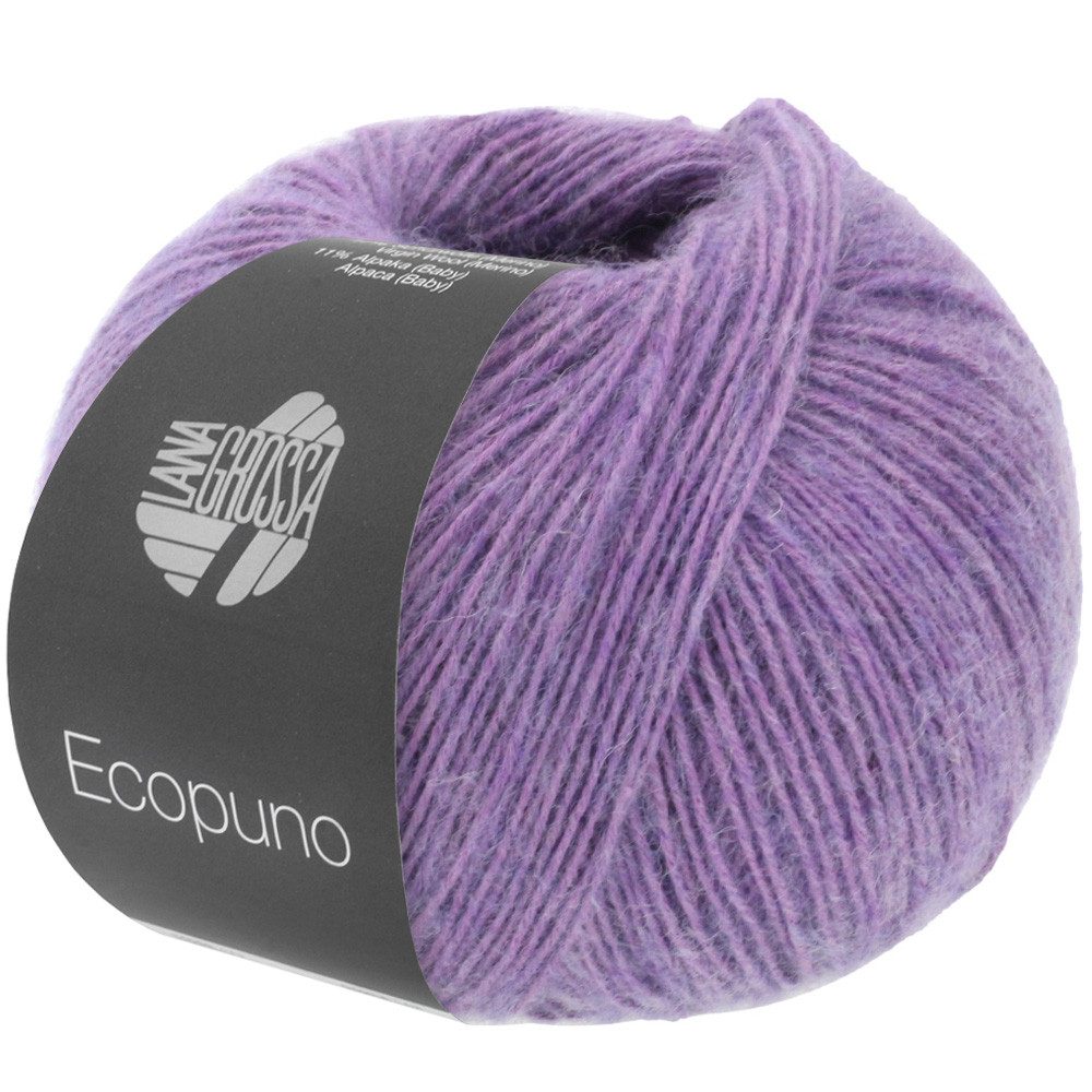 LANA GROSSA ECOPUNO Superweiches Netzgarn aus Baumwolle Häkelwolle, 215 m (72 % Baumwolle kombiniert mit Merino und feinem Alpaka, Superweiches Netzgarn aus Baumwolle, Merino & Alpaka), 50 g