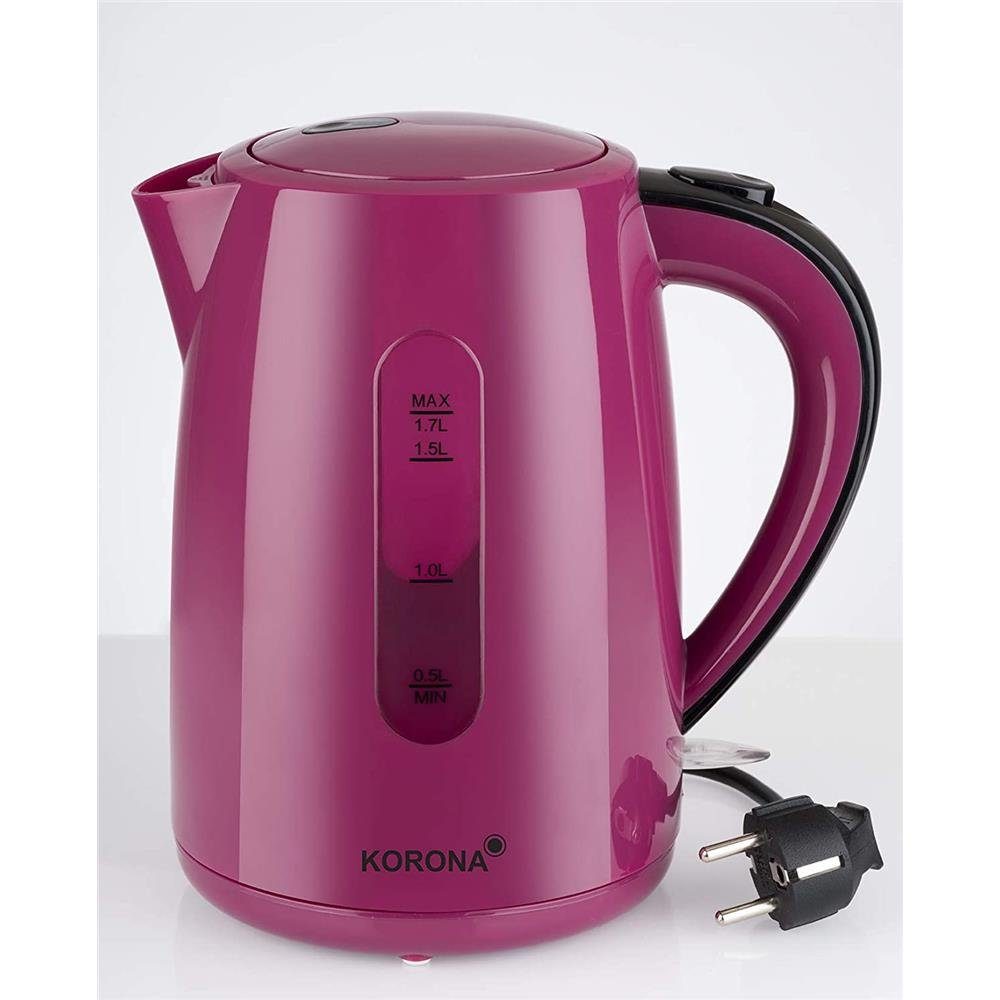 KORONA Wasserkocher Wasserkocher Classic, 1,7 l, 2200 W, 1,7 Liter, 2200 Watt, Abschaltautomatik