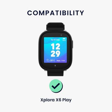 kwmobile Uhrenarmband 2x Band für Xplora X6 Play, Silikon Fitnesstracker Ersatz Sportarmband - Größe S