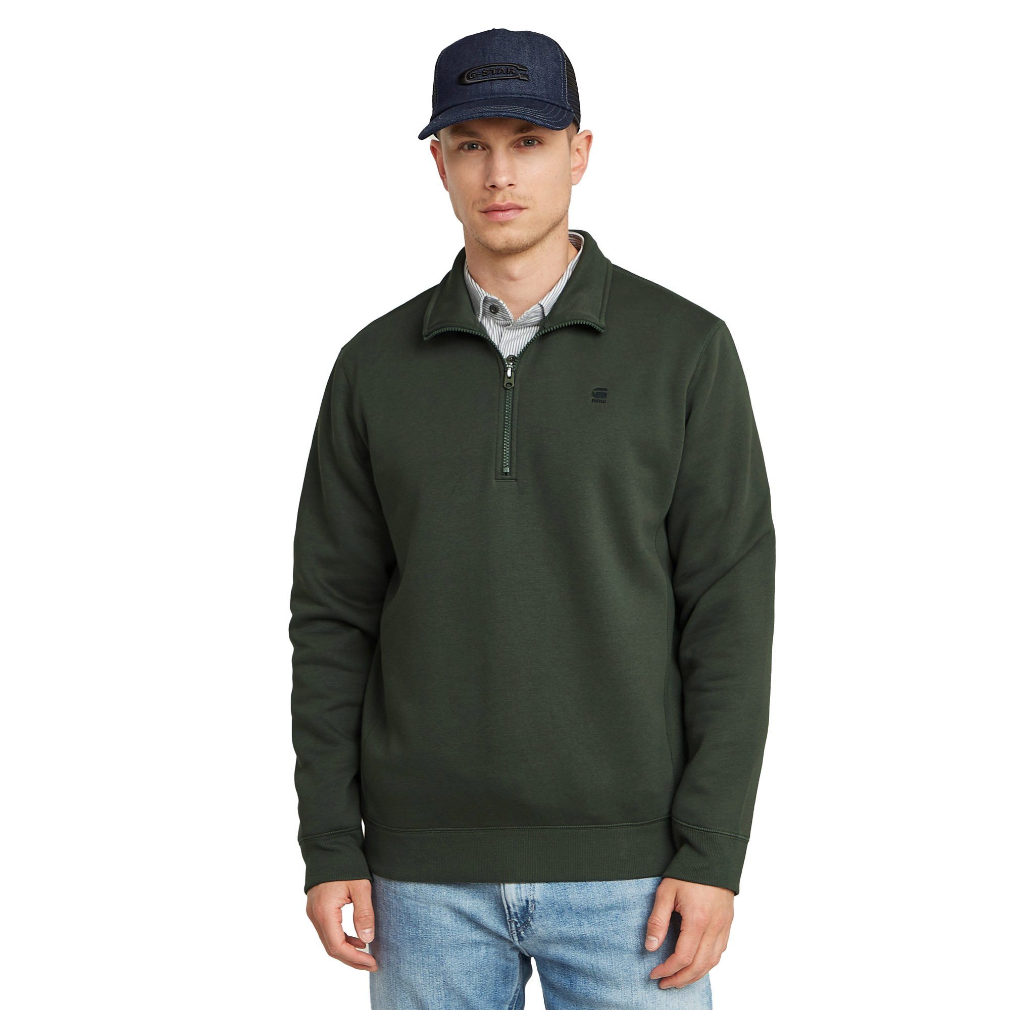 G-STAR Sweatshirt Herren Sweatjacke Baumwollmischung günstig online kaufen