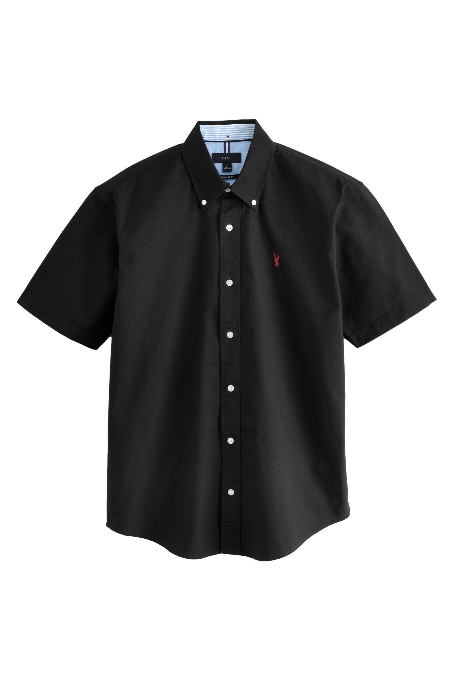 Next Kurzarmhemd Kurzärmeliges Regular Fit Oxford-Hemd günstig online kaufen