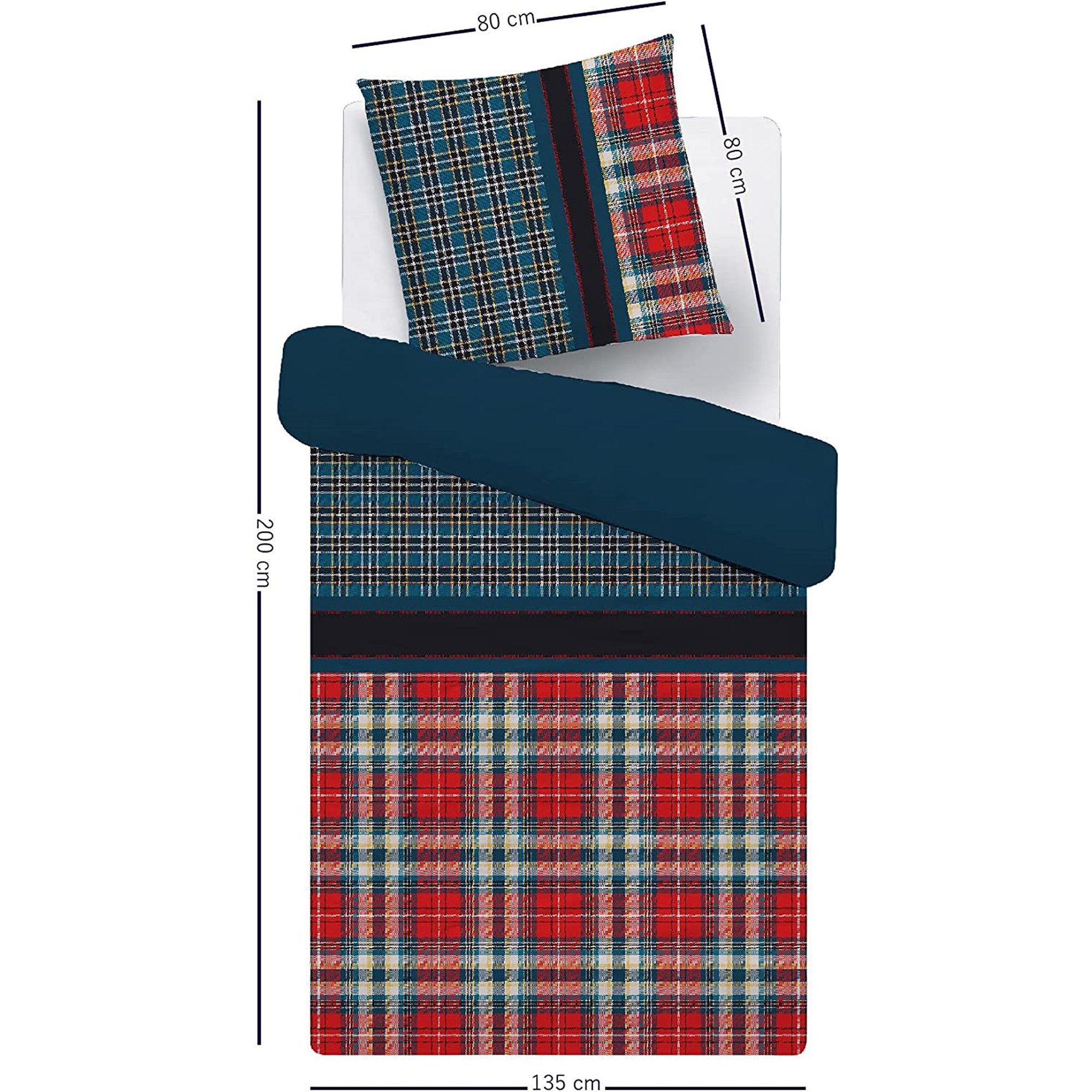 Brielle Bettwäsche Brielle Flanell Bettwäsche-Set aus günstig online kaufen