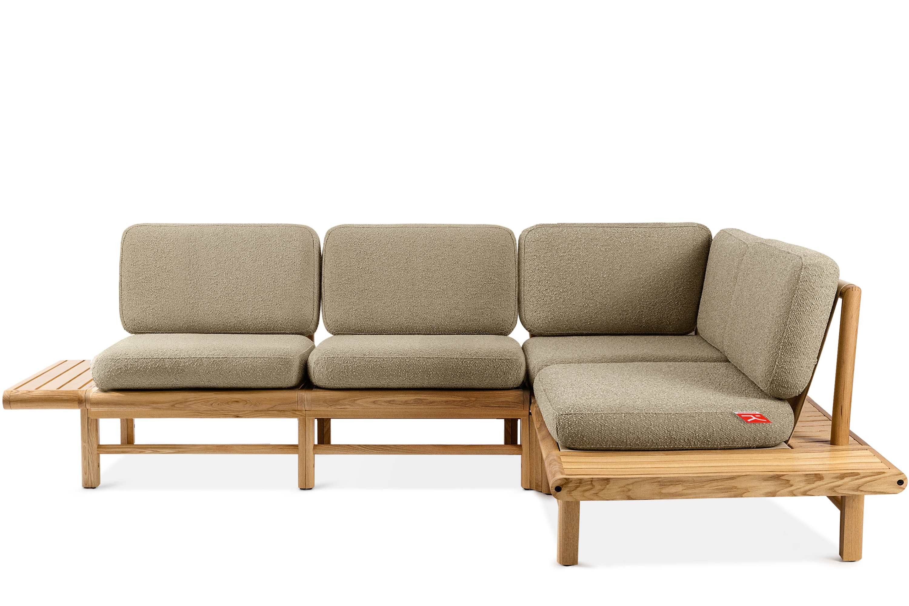 KONSIMO® Loungesofa ATREDA Garten-Ecksofa rechts, Loungesofa Gartenmöbel, hergestellt in der EU