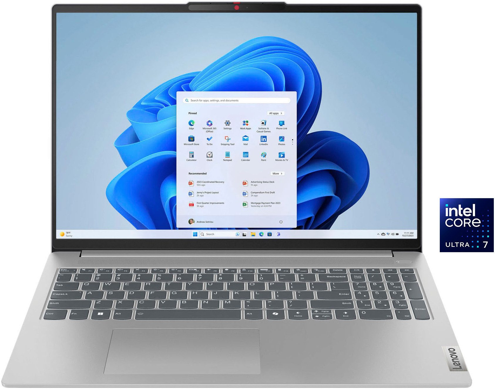 Lenovo IdeaPad Slim 5 16IMH9 Notebook (40,6 cm/16 Zoll, Intel Core Ultra 7 155H, ARC, 1000 GB SSD)