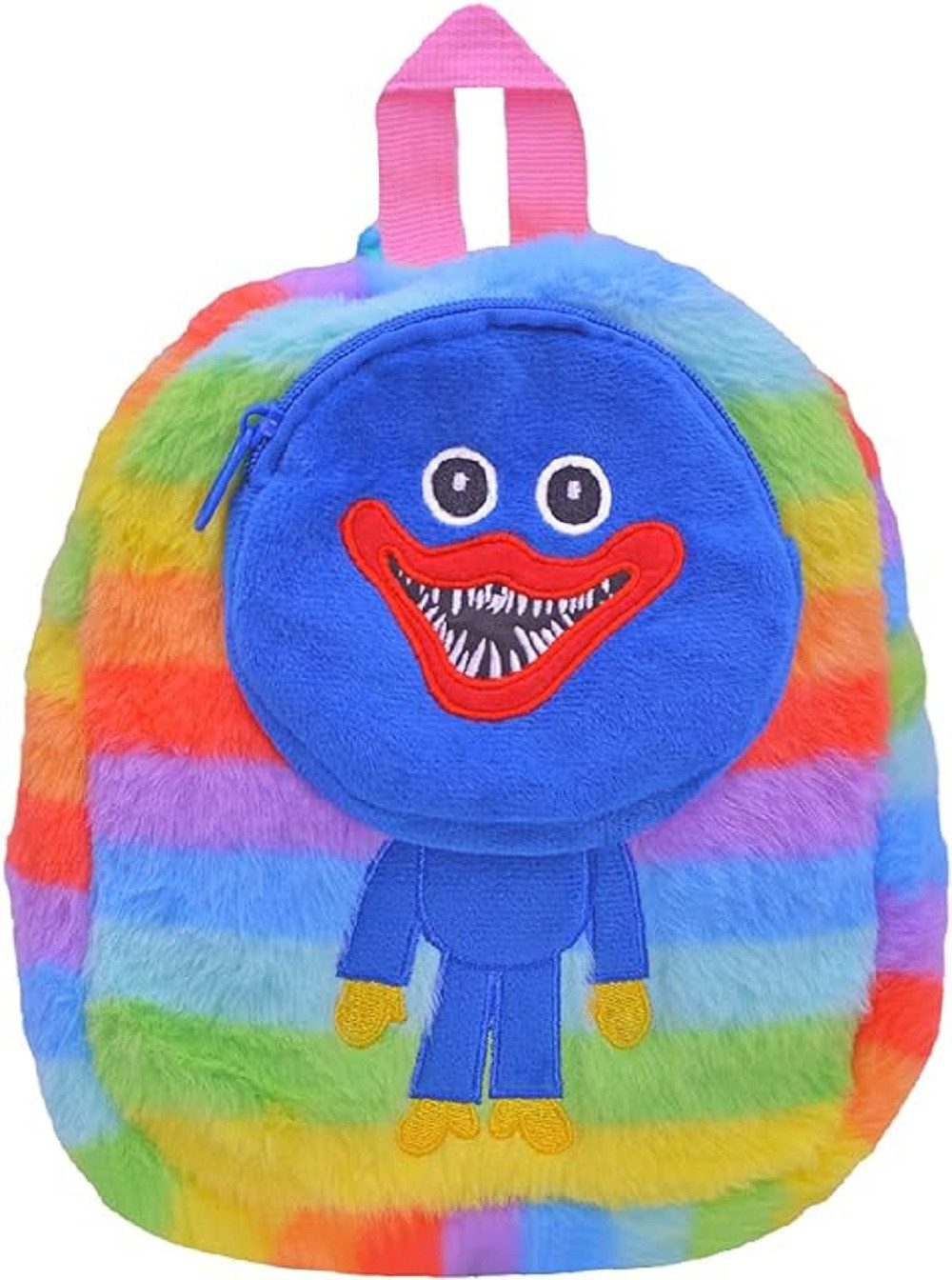 Wiztex Kinderrucksack Huggy Poppy Playtime Mini-Rucksack, Regenbogen-Kinderzimmertasche