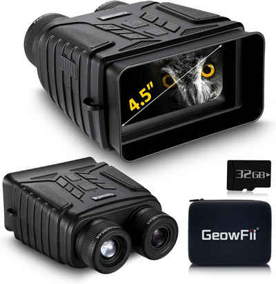 Vivitar Nachtsichtgerät M45 Pro Nachtsichtgerät 4K HD, 4,5-Zoll Großbildschirm, 4000 mAh Akku, 32GB SD Karte, 8X Digitalzoom, Infrarot Fernglas für 100% Dunkelheit