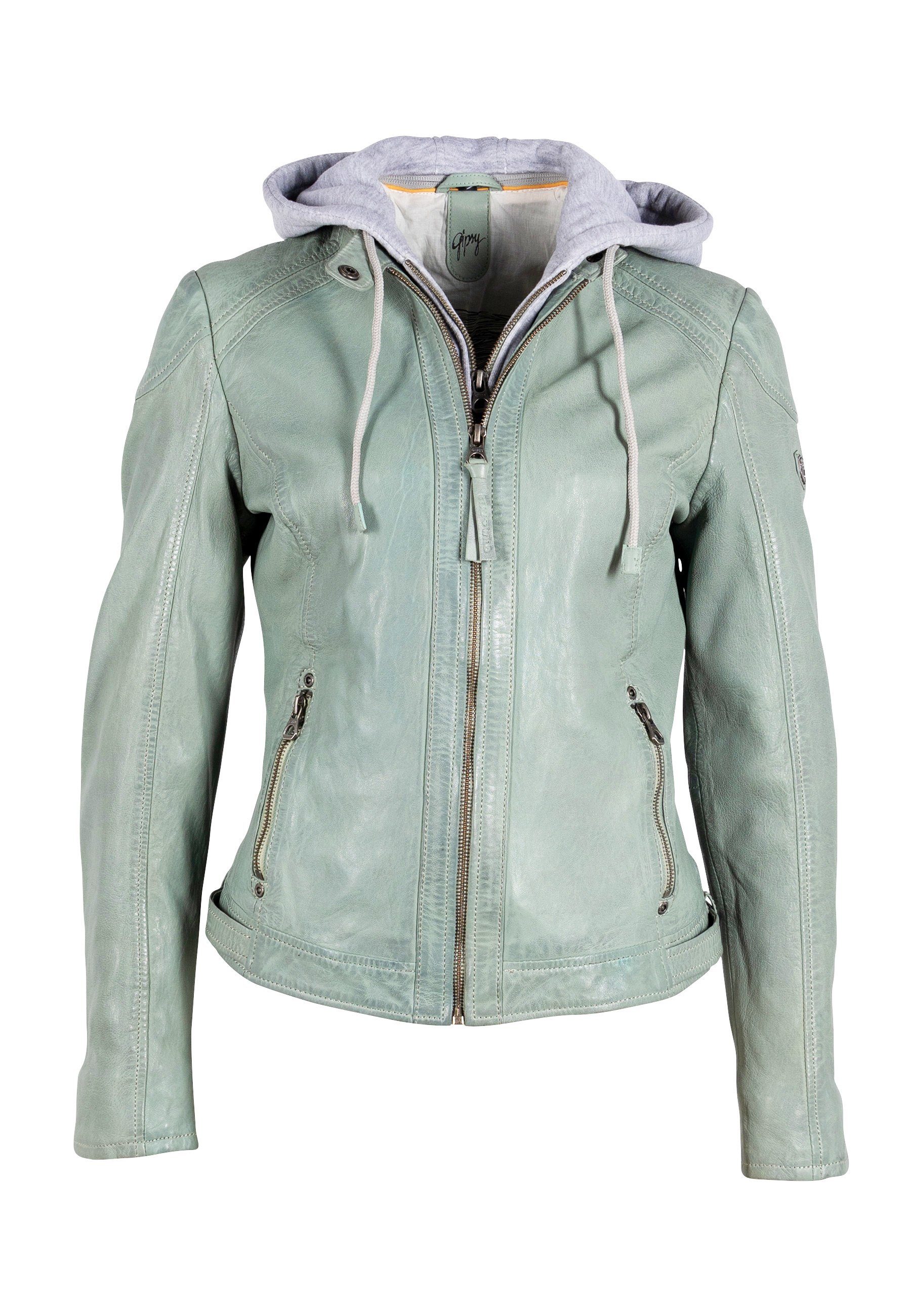 Gipsy Lederjacke GWAllie LASOV LIGHT MINT