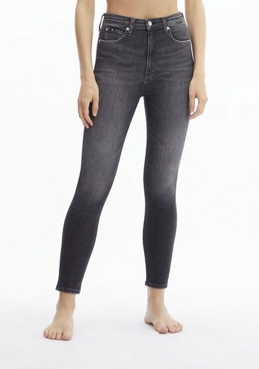 Calvin Klein Jeans Skinny-fit-Jeans »HIGH RISE SKINNY ANKLE« mit CK Jeans Logoschriftzug am Beinabschluss