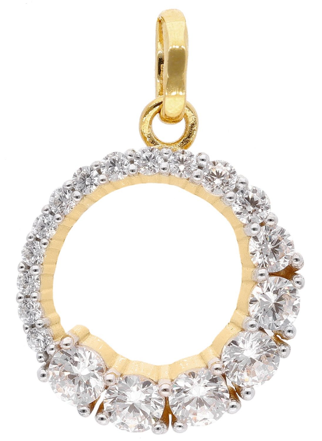 trendor Panzerkette Zirkonia-Anhänger Gold 333/8kt an günstig online kaufen