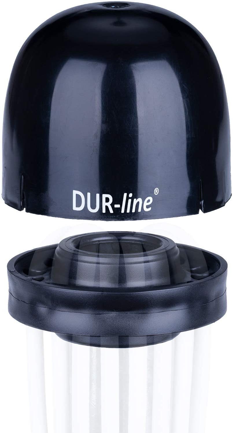 DUR-line SAT-Halterung DUR-line Mastkappe Rund mit Kabeleinführung passend für Ø48/50mm Sat