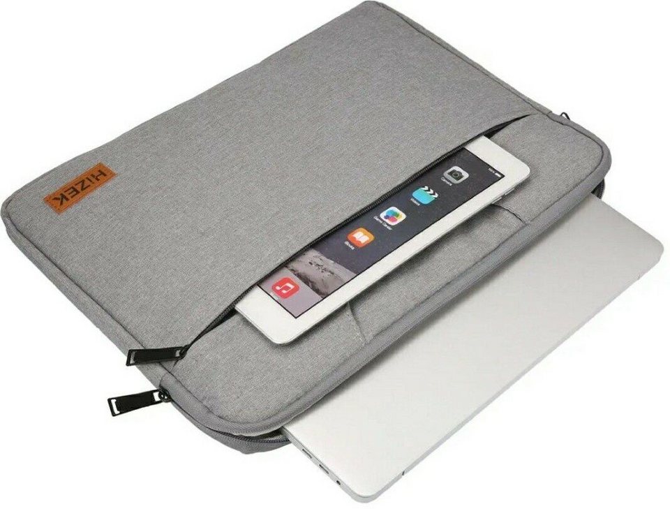 und Notebook gepolstert Schutz Hizek Wasserdichte mit für Stylische Tablet optimaler Laptoptasche Schutz Laptoptasche – Laptop-Tasche und – für Ihren (Stylische - Laptoptasche, Wasserdicht Eleganz), Reißverschluss,