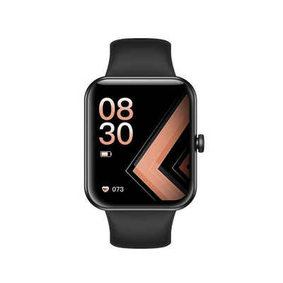 myPhone CL Armbanduhr 1,83" Display, 240 mAh, wasserdicht IP67, Schwarz Smartwatch