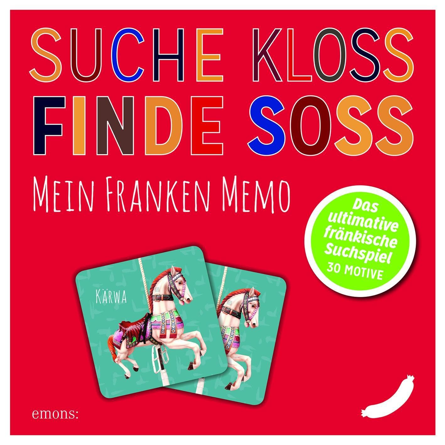 Emons Verlag Spiel, Suche Kloß - Finde Soß. Mein Franken Memo