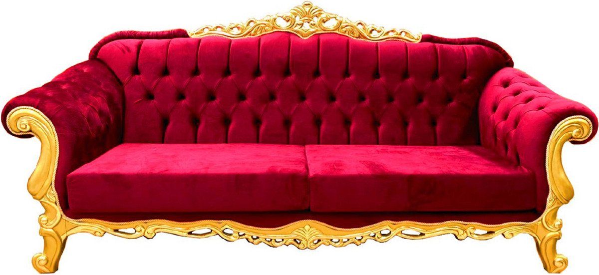 Casa Padrino Sofa Luxus Barock Sofa - Verschiedene Farben - Prunkvolles handgefertigtes Wohnzimmer Sofa - Barock Wohnzimmer Möbel