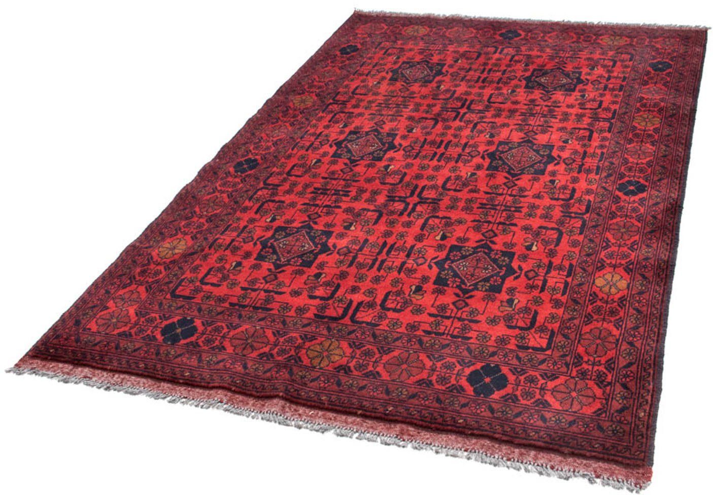 Wollteppich Khal Mohammadi Durchgemustert Rosso 190 x 128 cm, morgenland, rechteckig, Höhe: 7 mm, Handgeknüpft