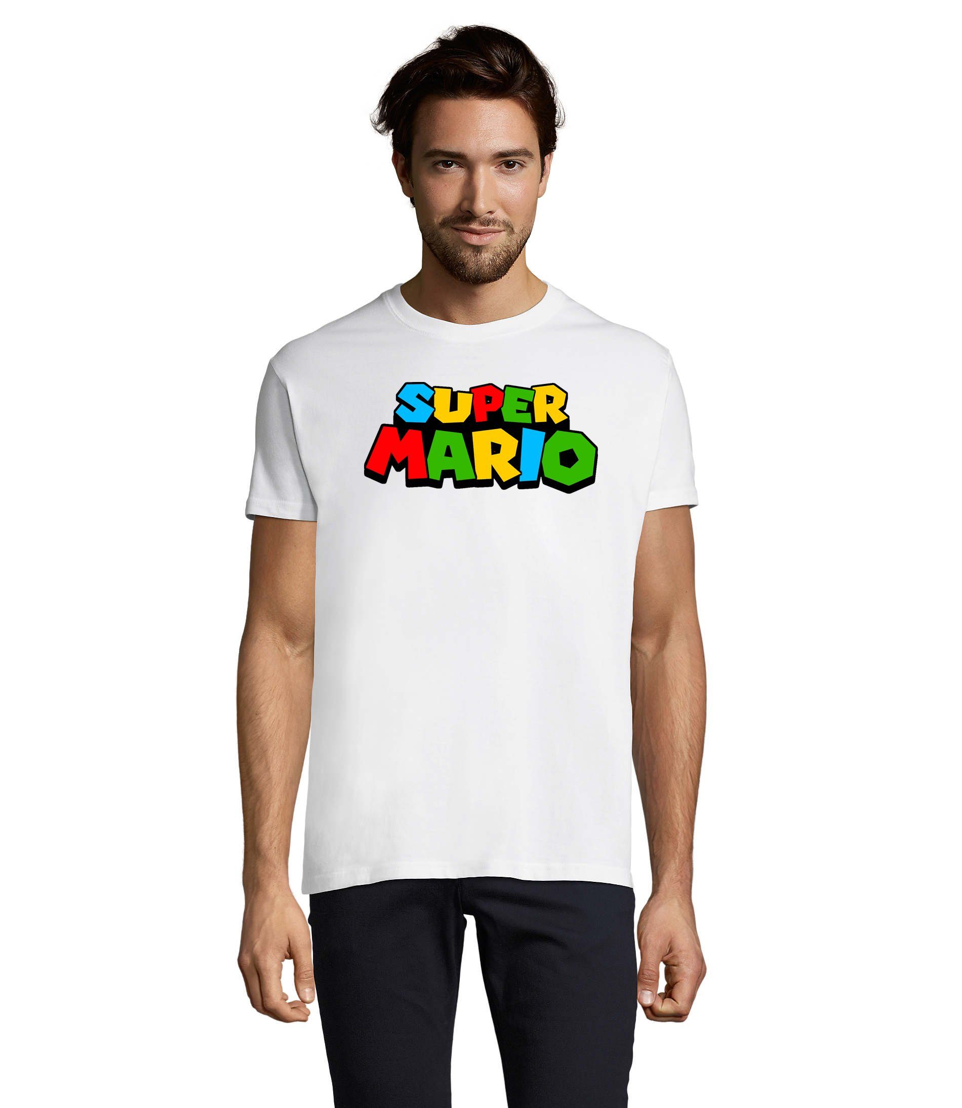 T-Shirt Herren Super Mario Retro Gamer Gaming Konsole