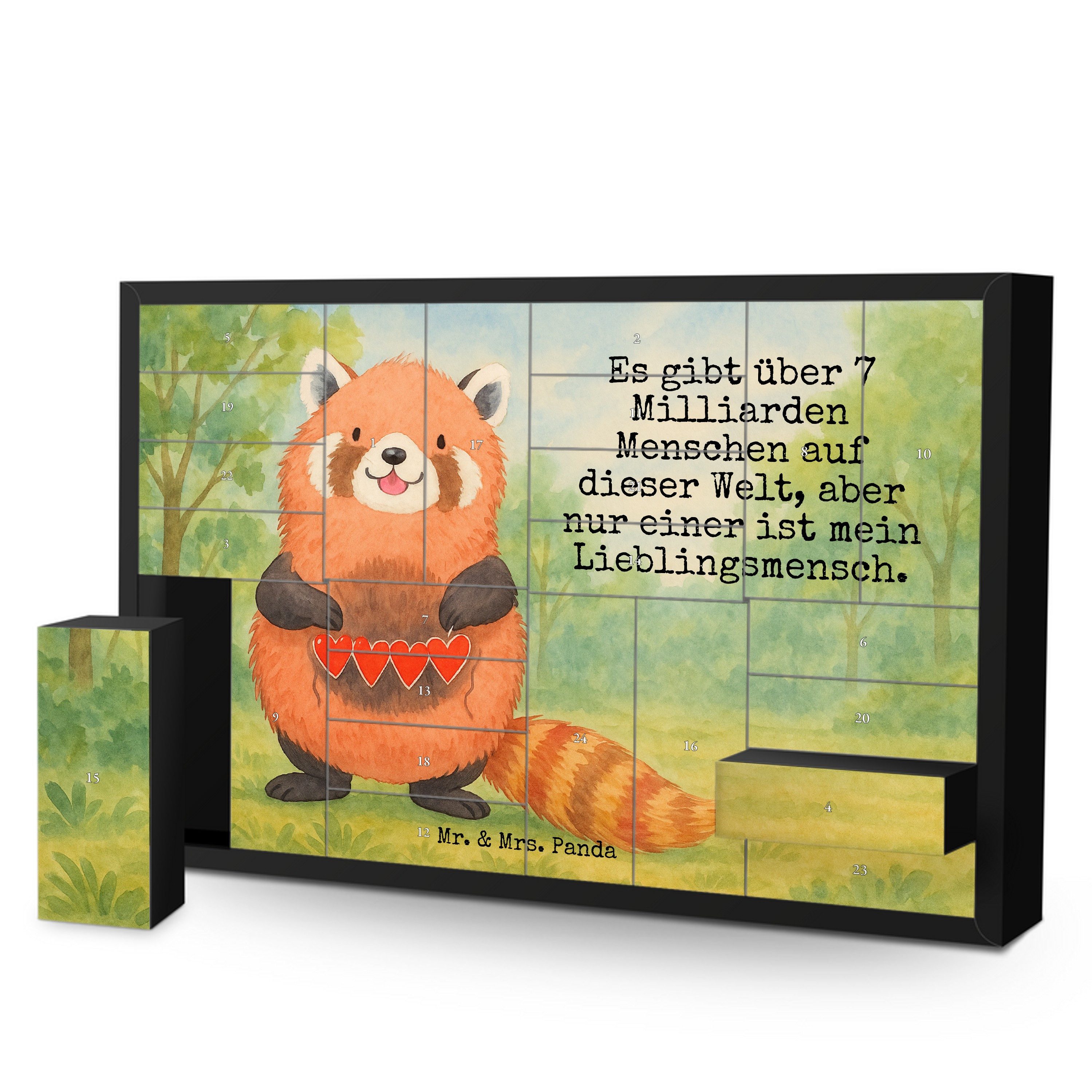 Mr. & Mrs. Panda Календарі Roter Panda Design, Календарі, Weiß, Календарі Zum Selbst (Packung, 1-tlg)