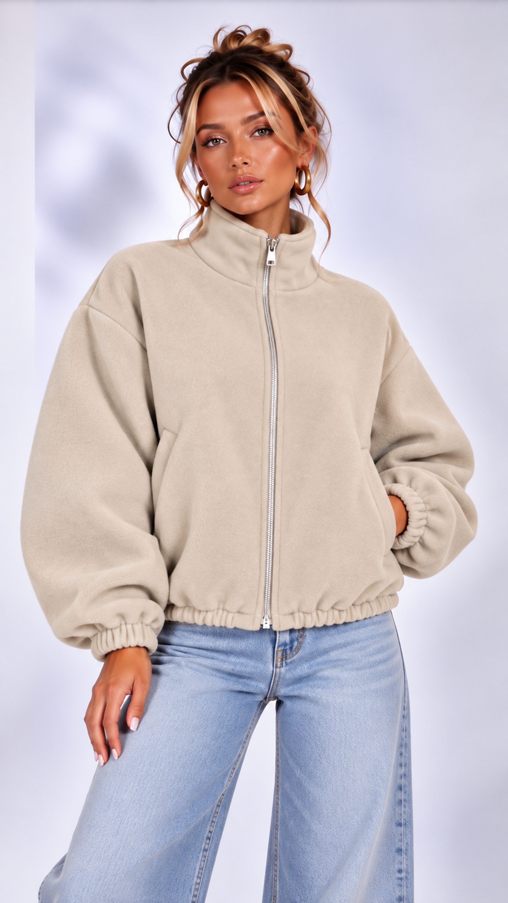 Worldclassca Bomberjacke Worldclassca Bomberjacke Stehkragen Zip Trench Jacke Übergangsjacke Neue Kollektion - Stilvolle und gemütliche …