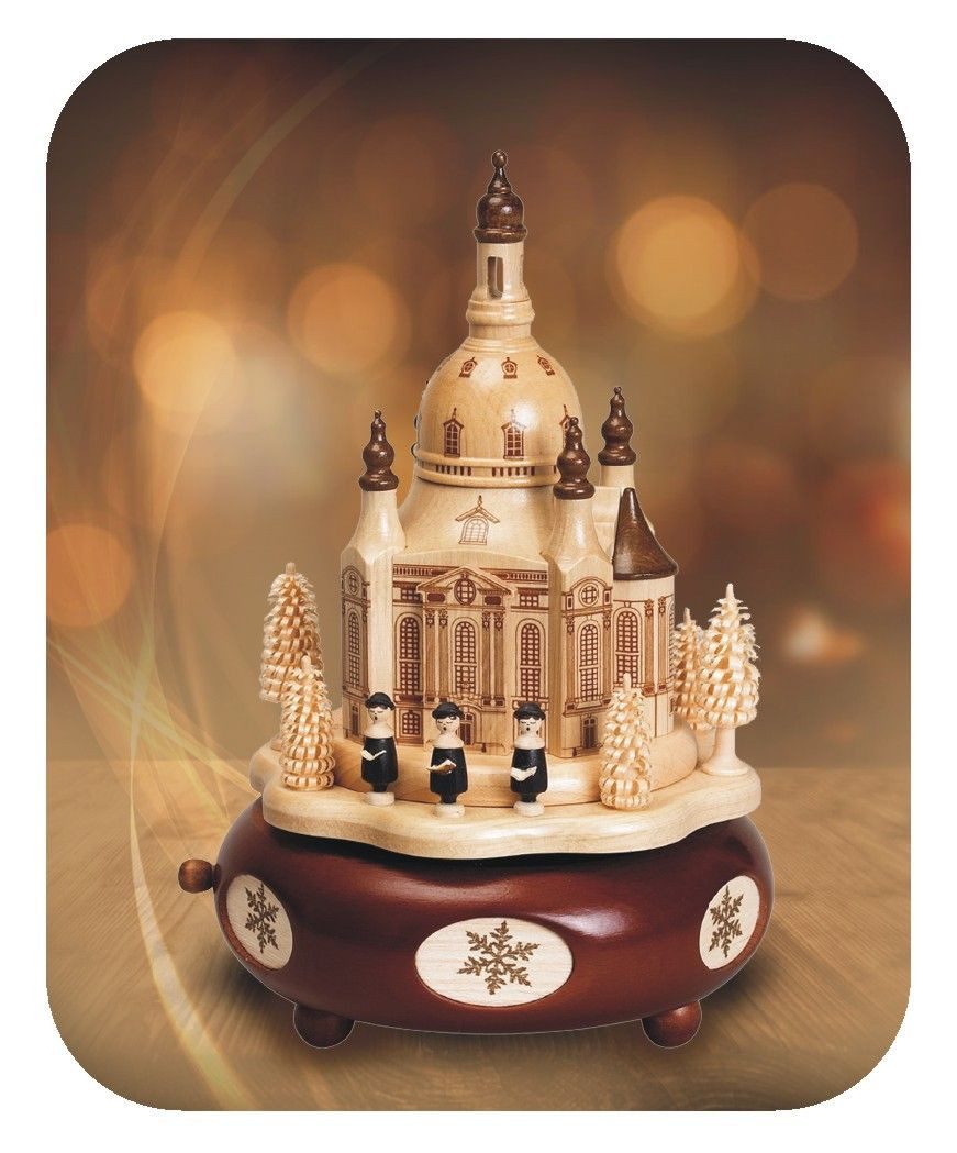 Zeidler Holzkunst Spieluhr Spieldose Dresdner Frauenkirche, Erzgebirge, Wei günstig online kaufen