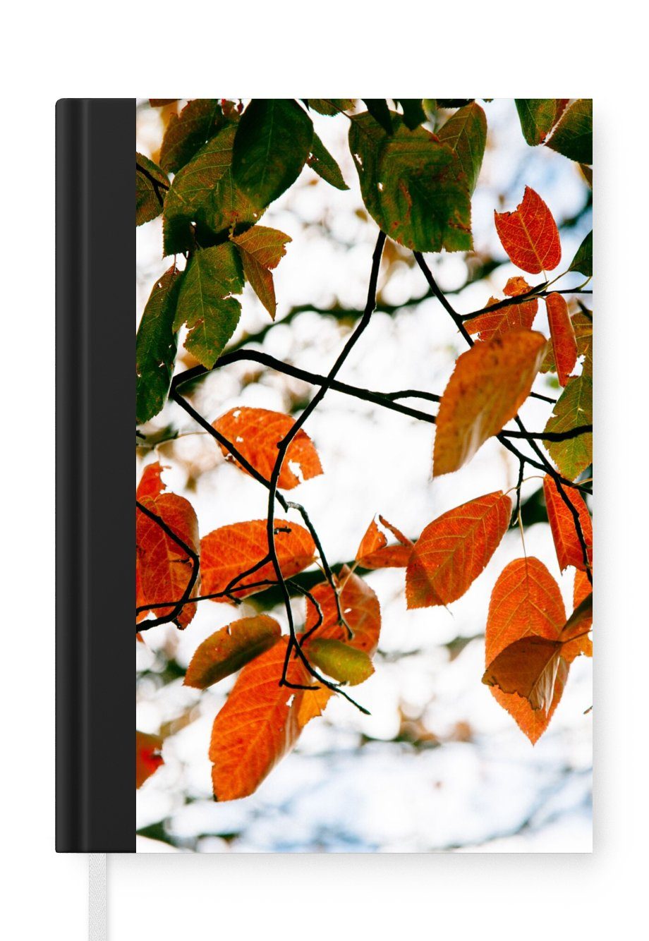 MuchoWow Notizbuch Herbst - Blätter - Landleben - Jahreszeiten, Journal, Merkzettel, Tagebuch, Notizheft, A5, 98 Seiten, Haushaltsbuch