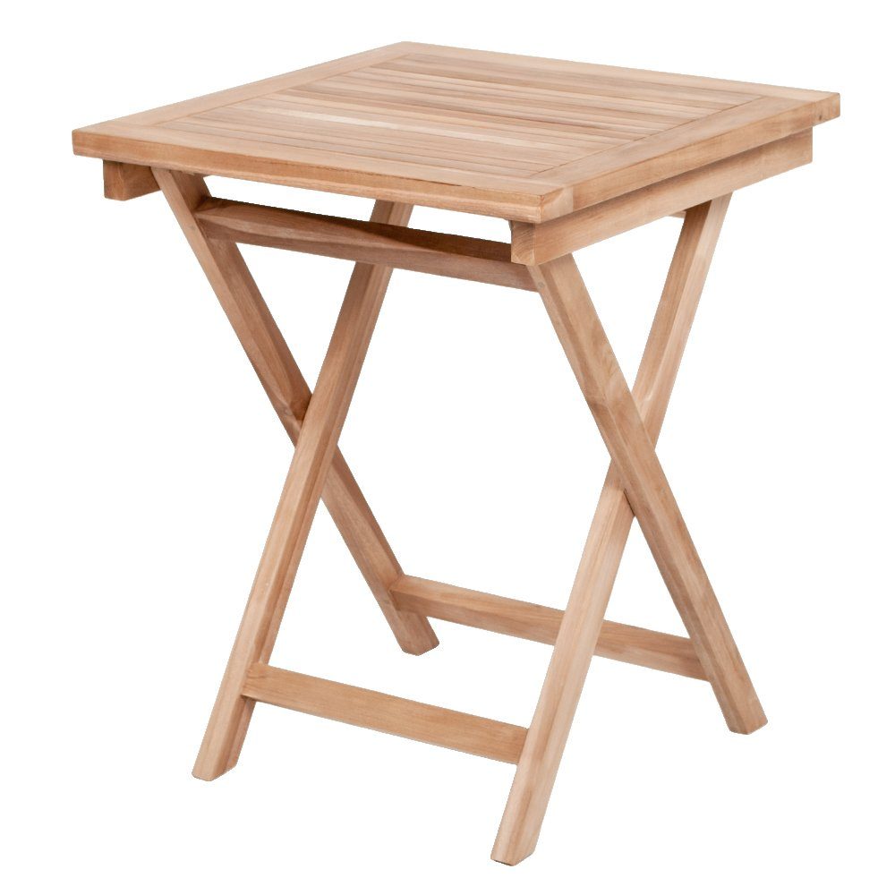 LebensWohnArt Esstisch Natural Klapptisch ca. L60cm KURSI Teak