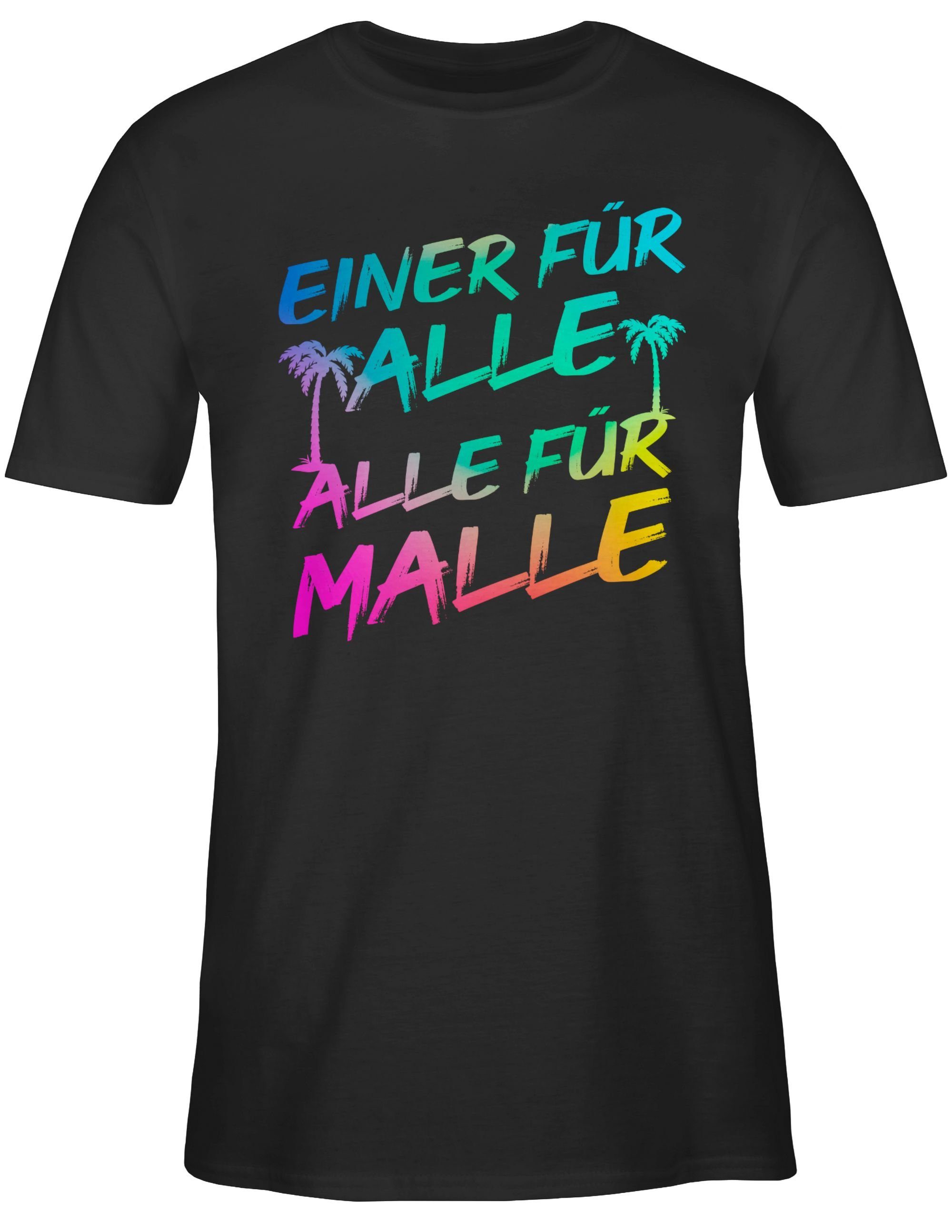 Shirtracer T-Shirt Einer für alle Alle für Malle I Mallorca Party I Malle f günstig online kaufen
