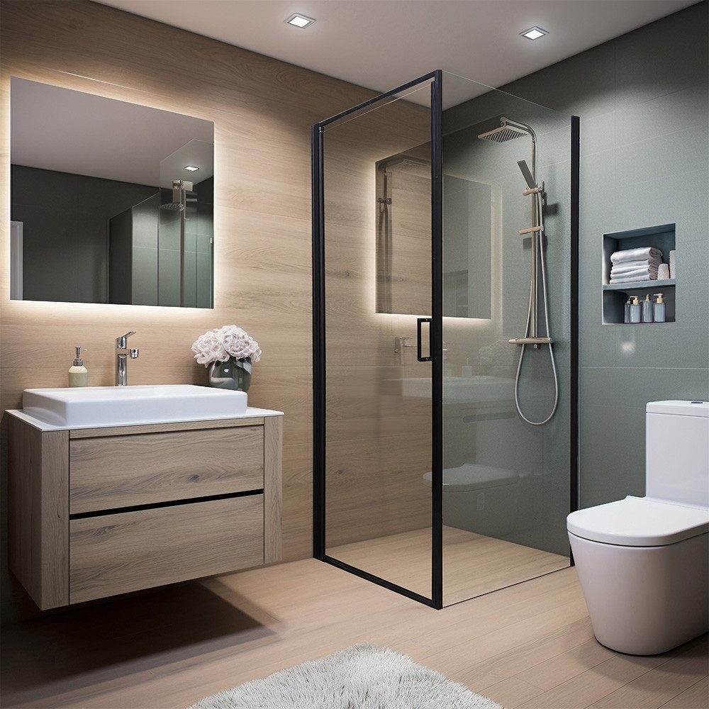 HOME DELUXE Eckdusche Duschkabine LIVIA - Größenauswahl, BxT: 90x90 cm, Ein günstig online kaufen