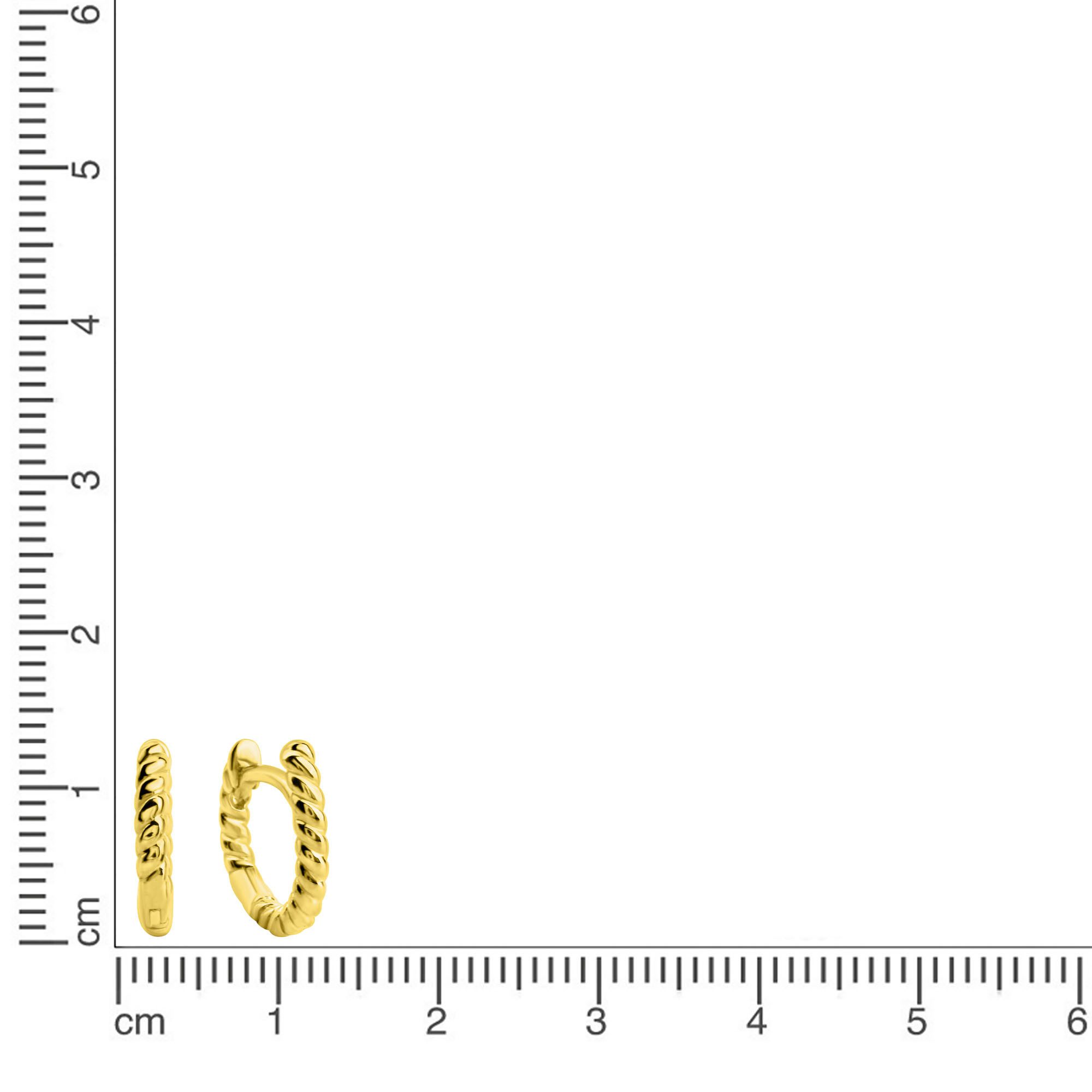 Firetti Paar Creolen Schmuck Geschenk Silber 925 Ohrschmuck Ohrringe Kugeln