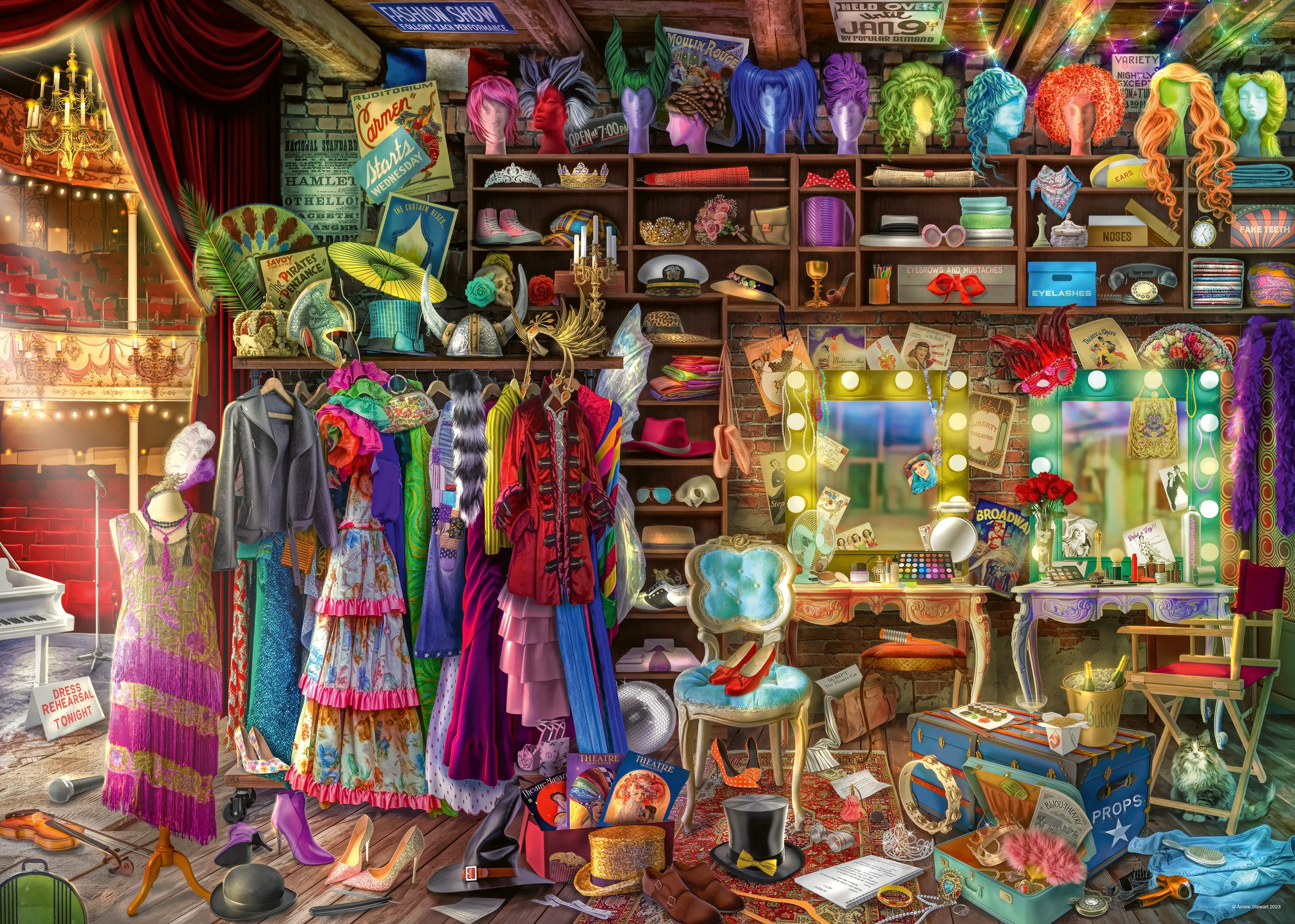 Ravensburger Puzzle Amiee Stewart Backstage 1000p, 1000 Puzzleteile, Made i günstig online kaufen