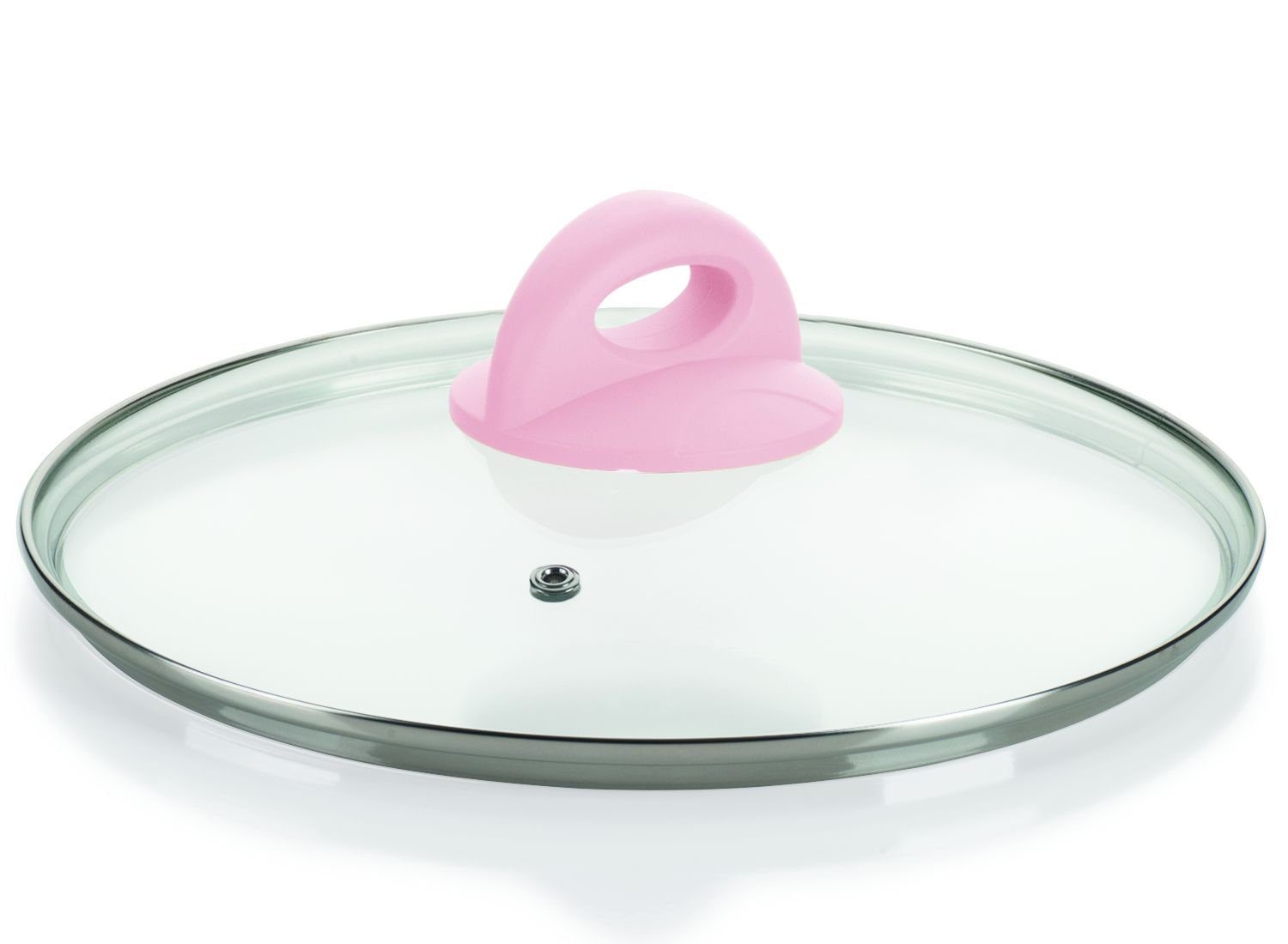 Genius Topfdeckel Genius - Cerafit Style Deckel Glasdeckel Ø 24cm Pink