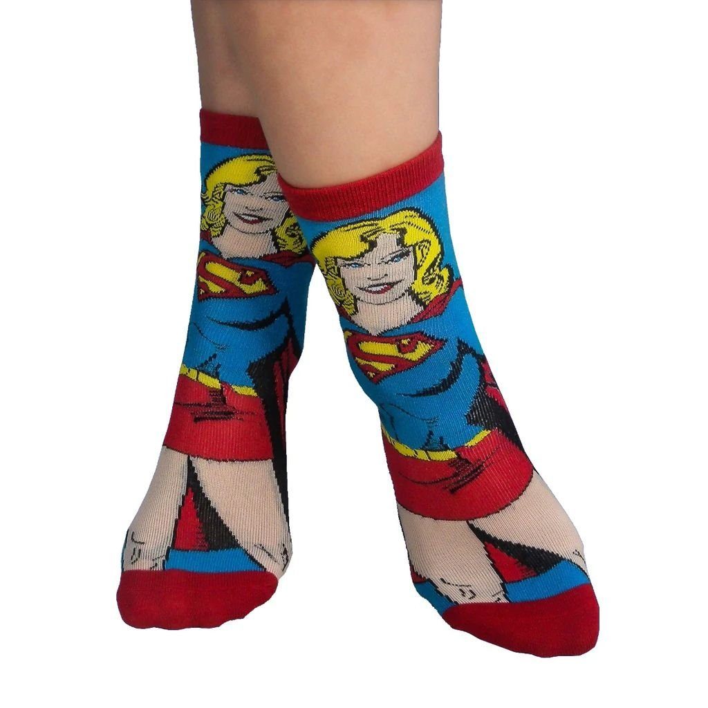 DC Comics Feinsocken SUPERGIRL Socken Mädchen und Damensocken DC Comics