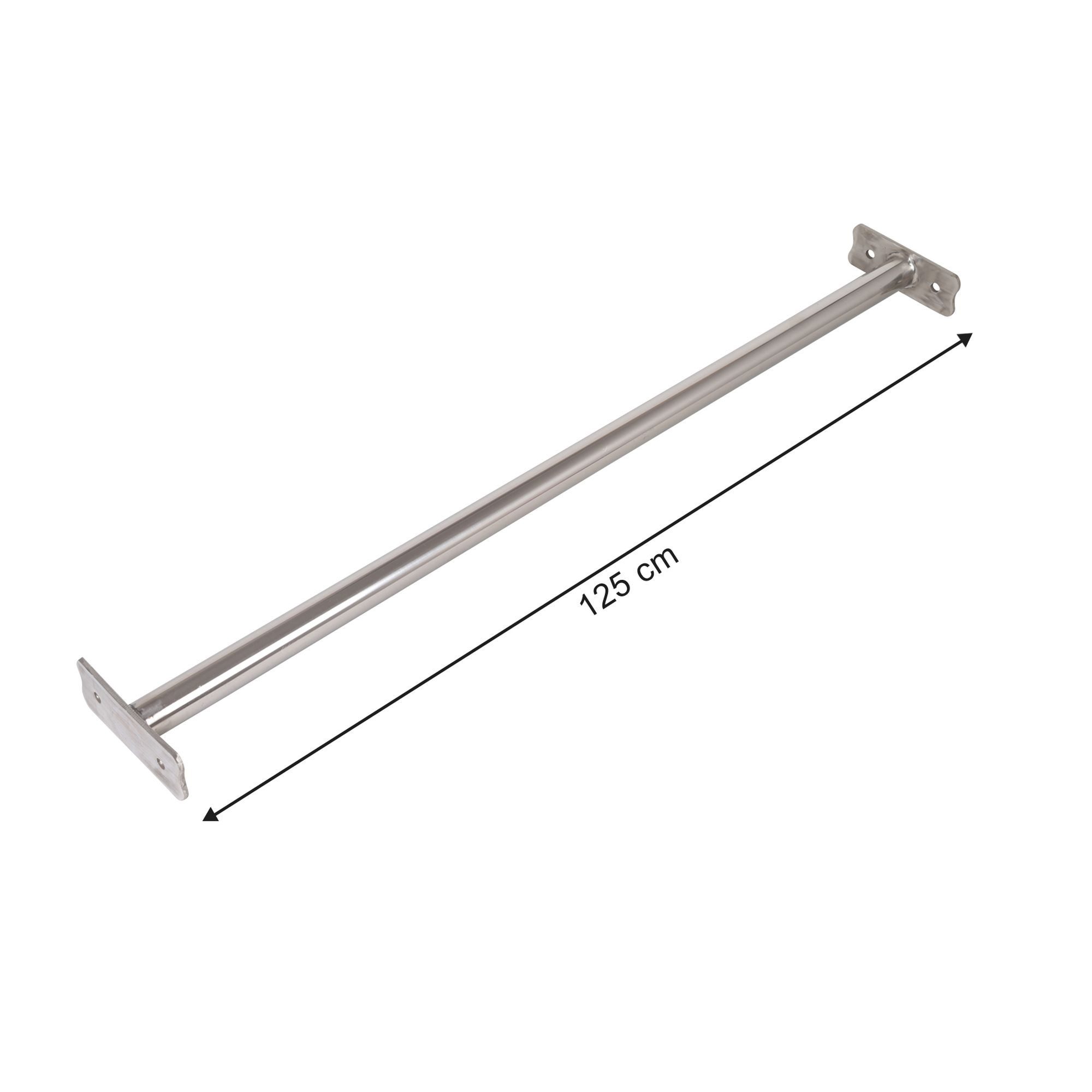ROG-Gardenline Klimmzugstange RECKSTANGE TURNSTANGE AUS EDELSTAHL MIT BEFESTIGUNGSMATERIAL