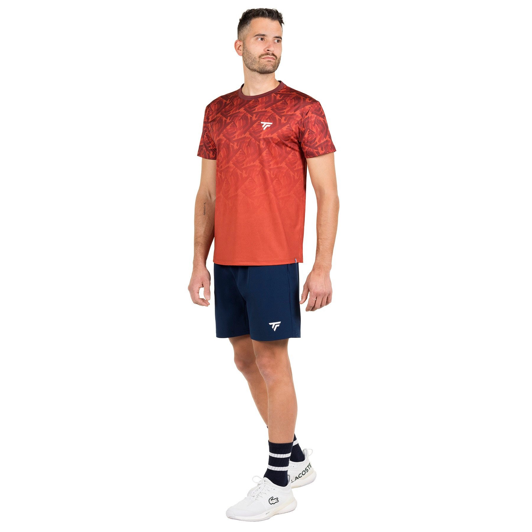 Tecnifibre T-Shirt X-Loop (atmungsaktiv, Mesh-Einsätze) rot Herren