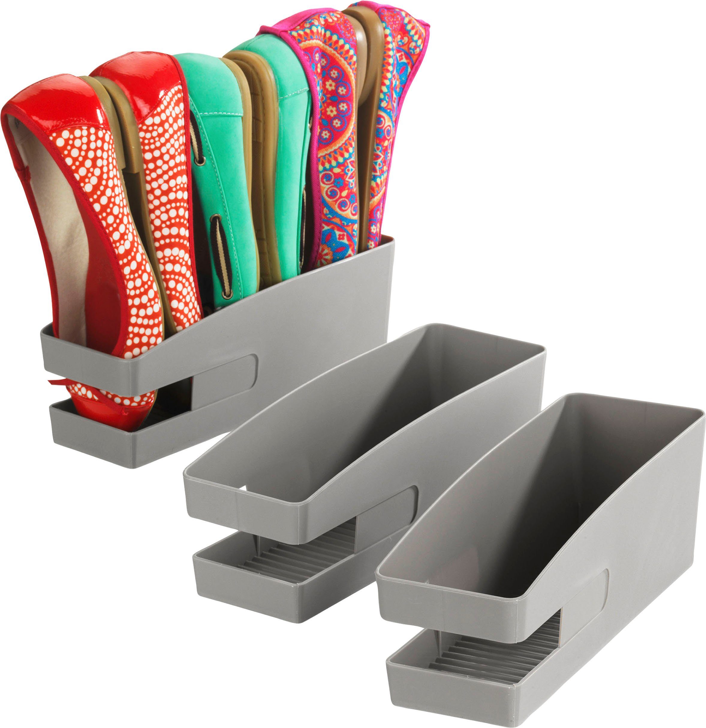 Maximex Schuhstapler, für Ballerinas, für bis zu 9 Paar Schuhe