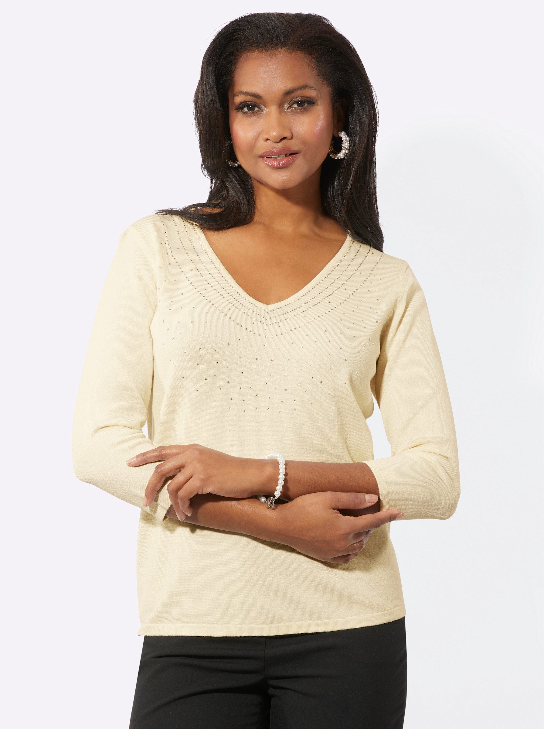 Witt Strickpullover 3/4 Arm-Pullover günstig online kaufen