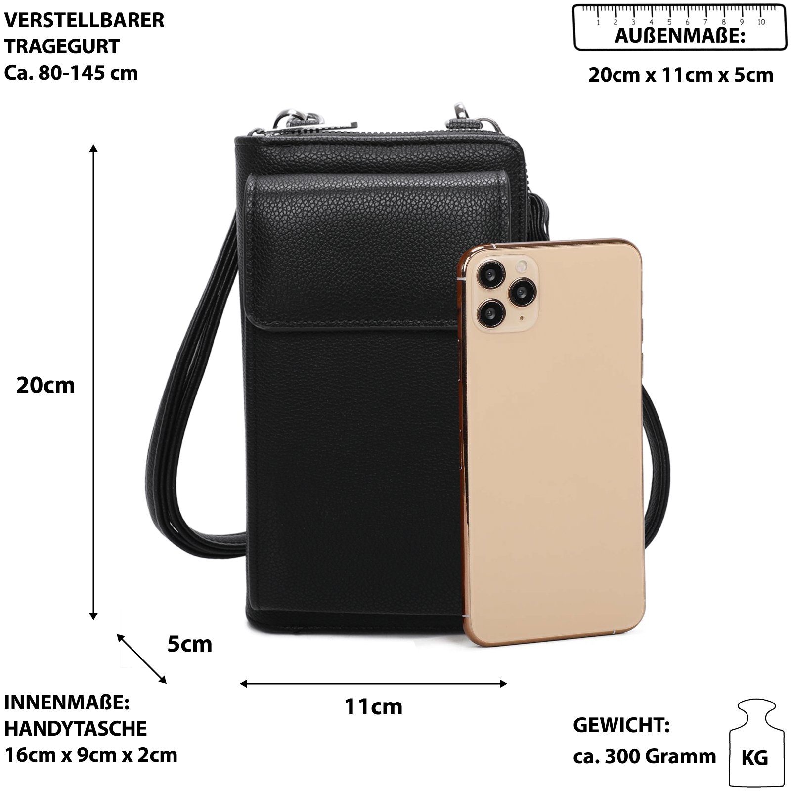 EAAKIE Umhängetasche Handytasche zum Umhängen Portemonnaie Damen Geldbörse günstig online kaufen